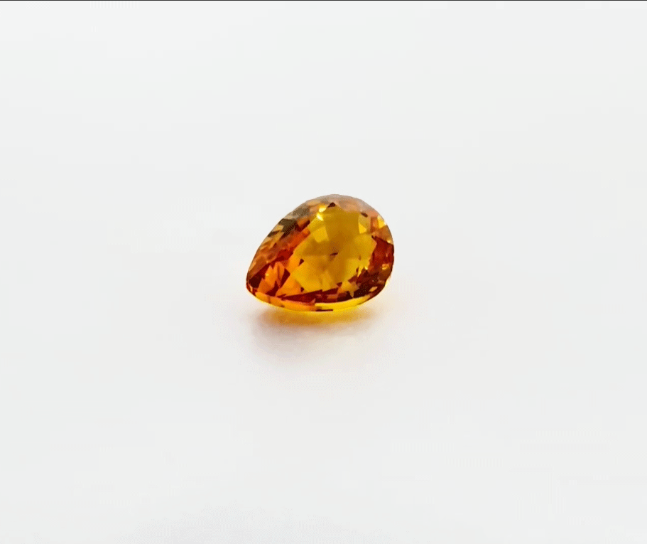 Ceylon Golden Yellow Sapphire – Pear Cut