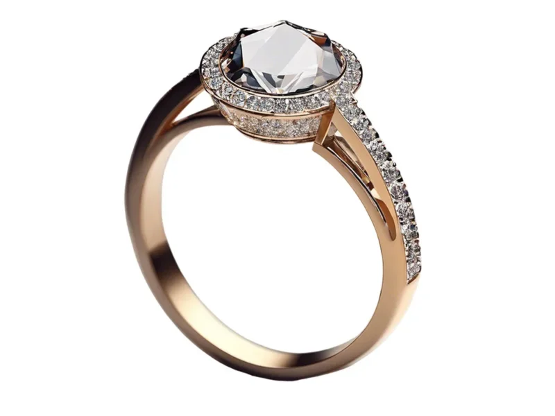 9ct white gold 0.25ct total diamond solitaire ring